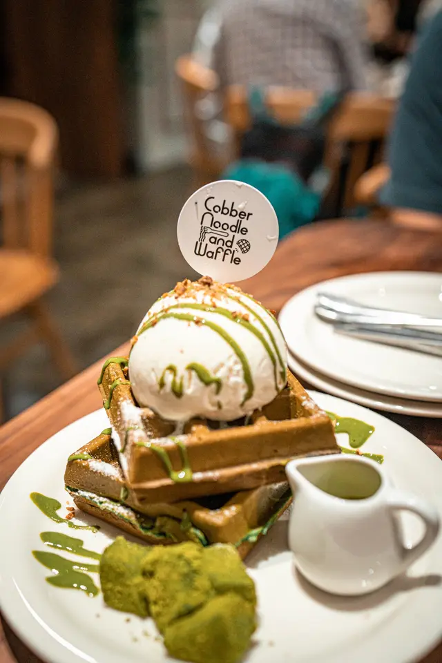 宇治抹茶蕨餅糯米窩夫