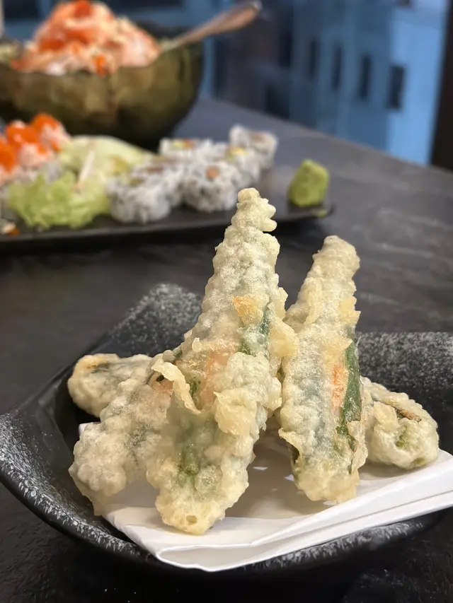秋葵蝦肉天婦羅