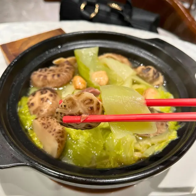 🍄🥬厚菇芥菜煲