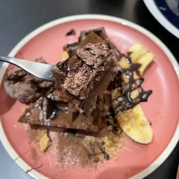 Chocolate Peanut Butter Waffle