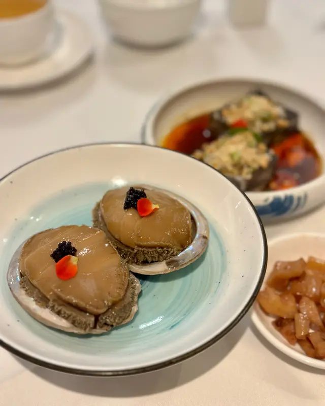 黑魚子花雕醉南非鮮鮑魚