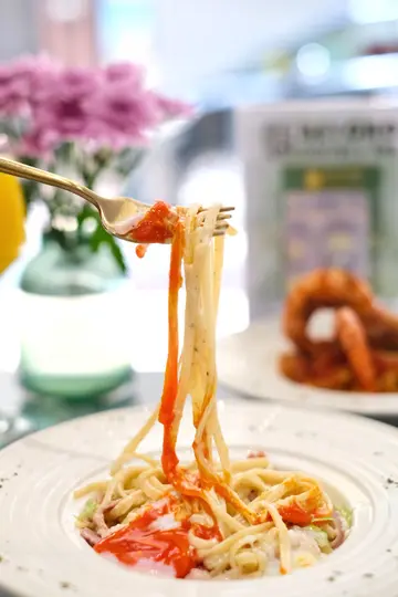 慢煮温泉蛋卡邦尼意粉