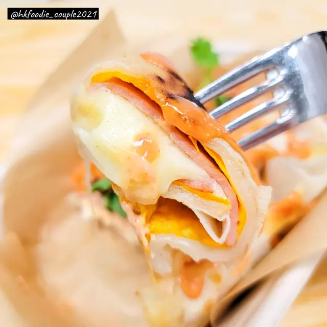 熔岩蛋之戀(拉絲芝士火腿蛋餅) 