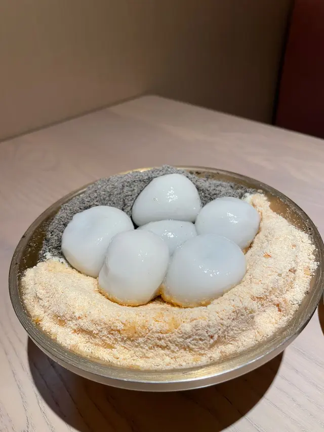 黑白配冰火湯丸刨冰