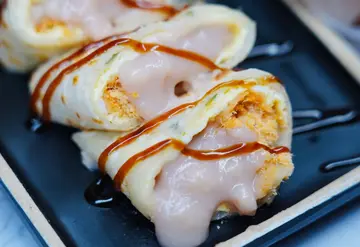 芋泥肉松蛋饼