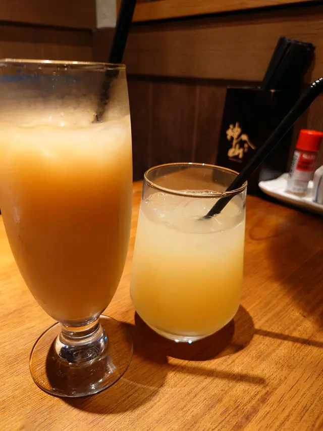 蘋果汁 & 蜜桃焙茶