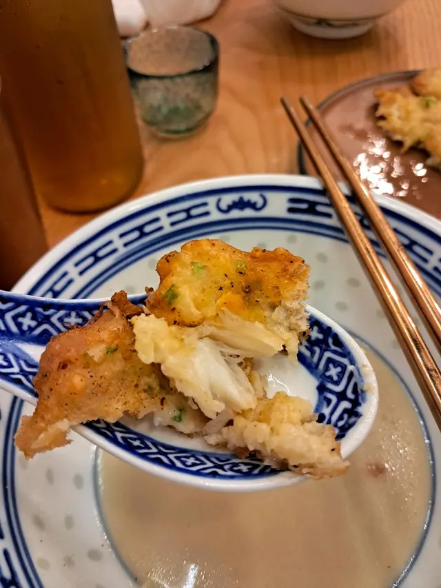 一人炸蟹餅