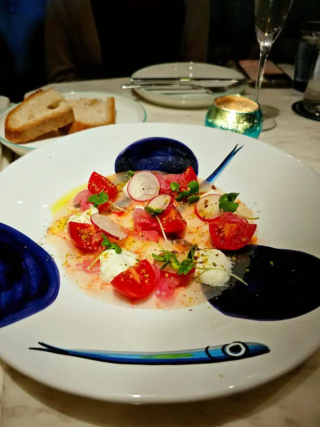Sicilian red prawn carpaccio 
