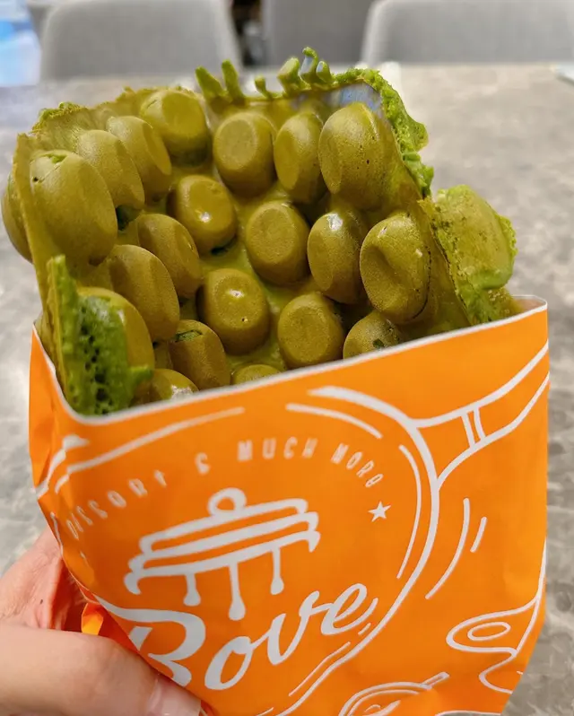 宇治抹茶麻糬雞蛋仔 