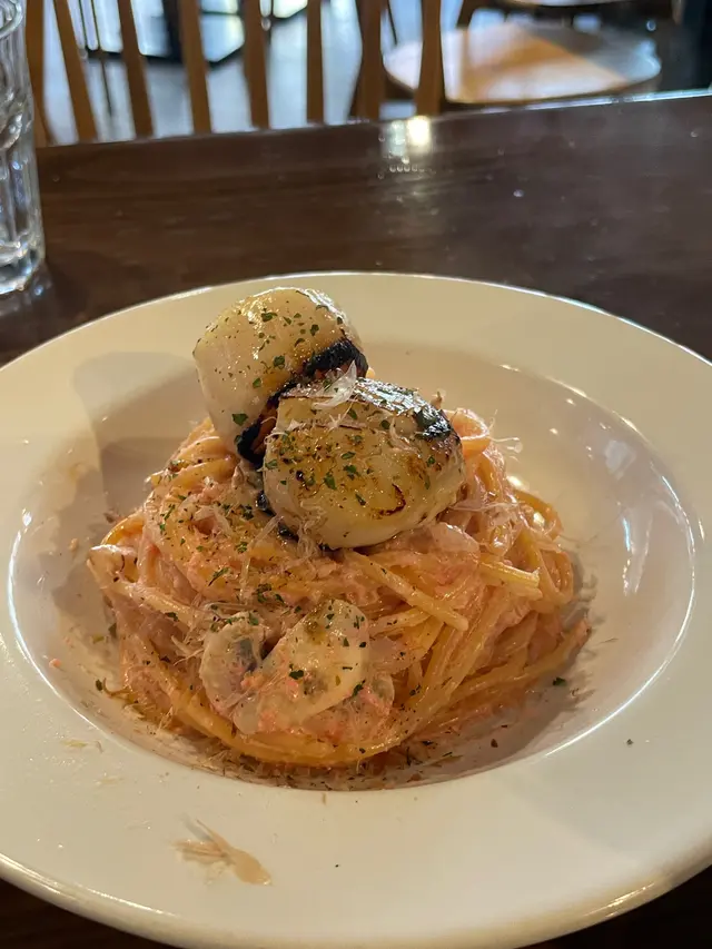 北海道帆立貝明太子意粉