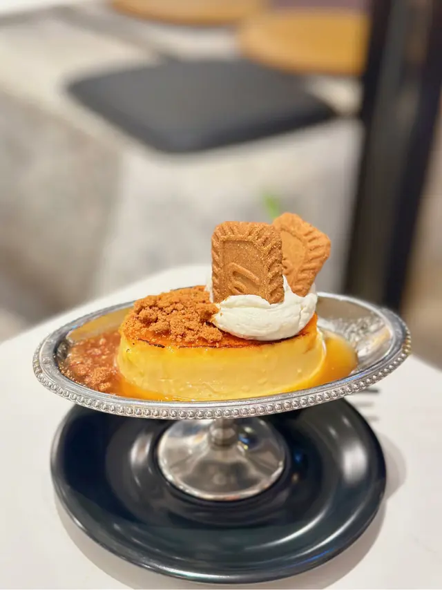 忌廉芝士焦糖餅乾布甸