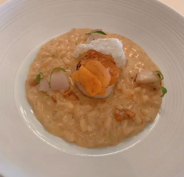 帶子海膽意大利燴飯