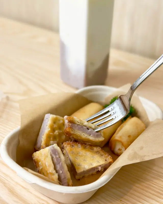 脆炸鮮奶卷 x 古早芋泥二文治 