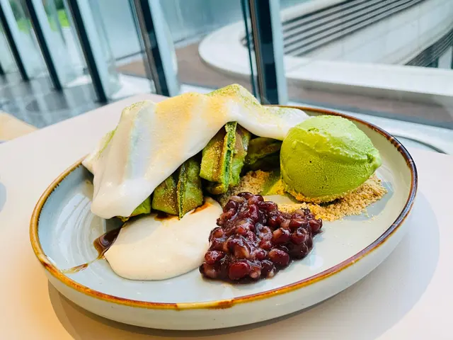 紅豆抹茶麻糬窩夫