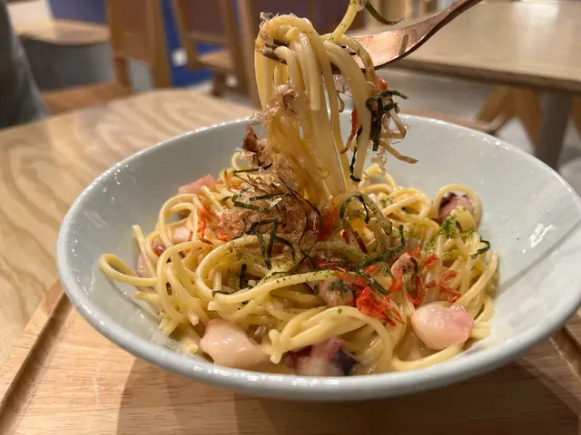 燕麥奶明太子章魚意粉