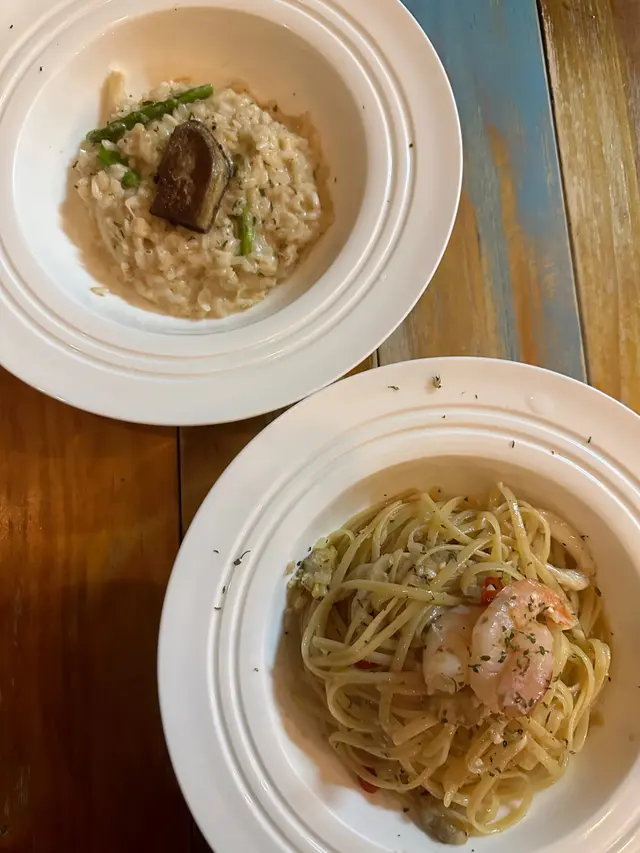 香辣蒜香海鮮炒扁意大利麵