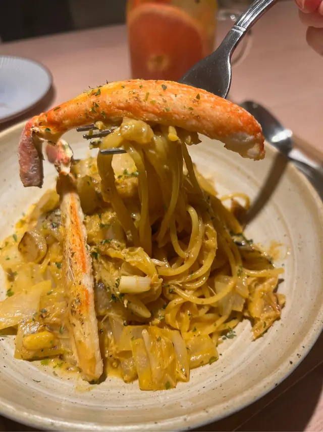 海膽醬蟹肉意粉