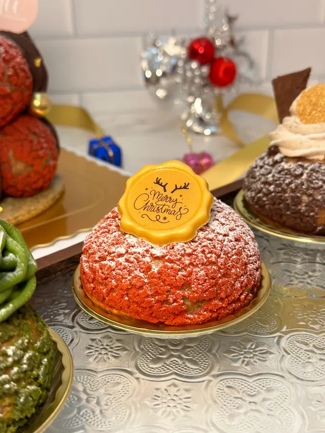 紅桑子芝士餅手工泡芙