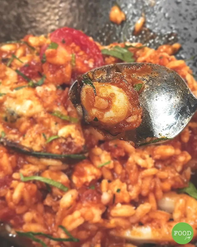 香草蕃茄海鮮意大利飯