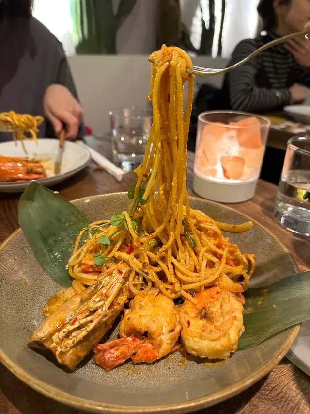 冬蔭公大頭蝦意粉