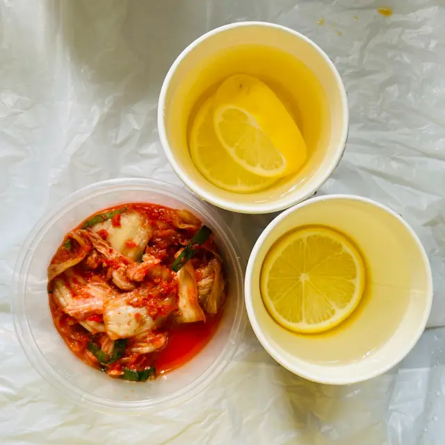 熱飲及韓式泡菜