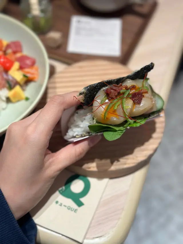 辣味帆立貝壽司塔可