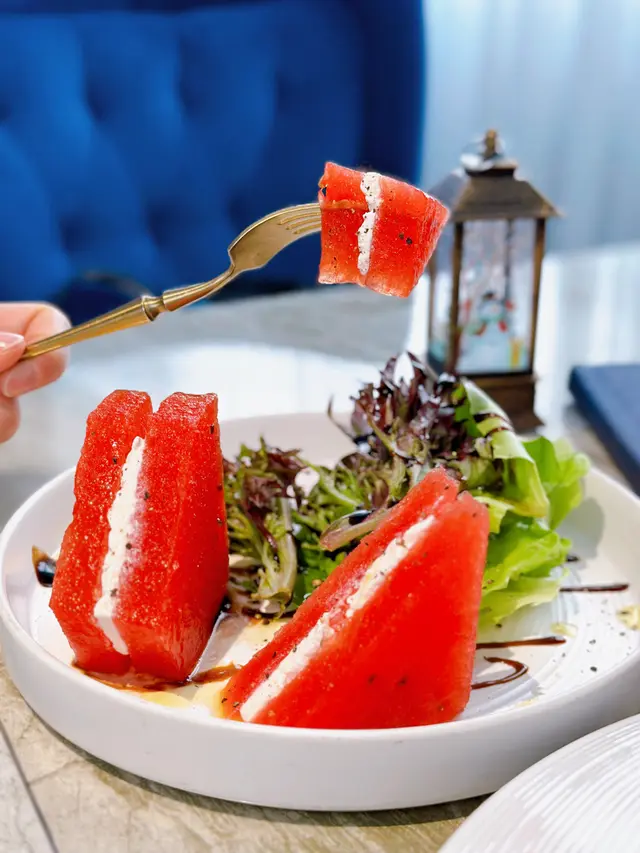 西瓜菲達芝士沙律