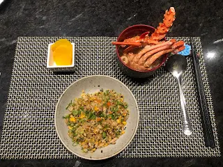 龍蝦麵豉湯,炒飯