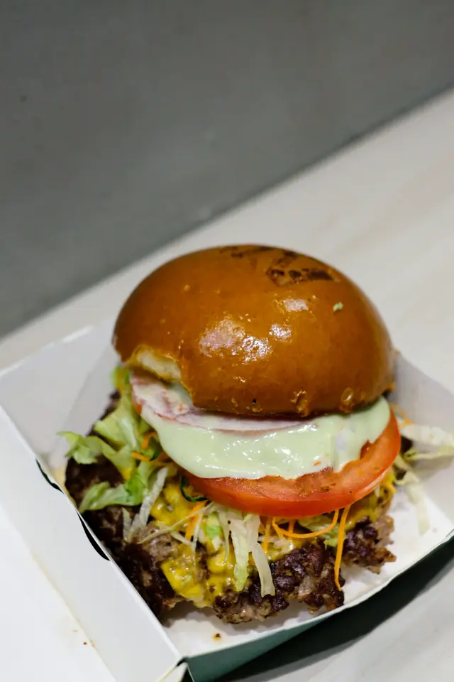 日式芥末醬漢堡