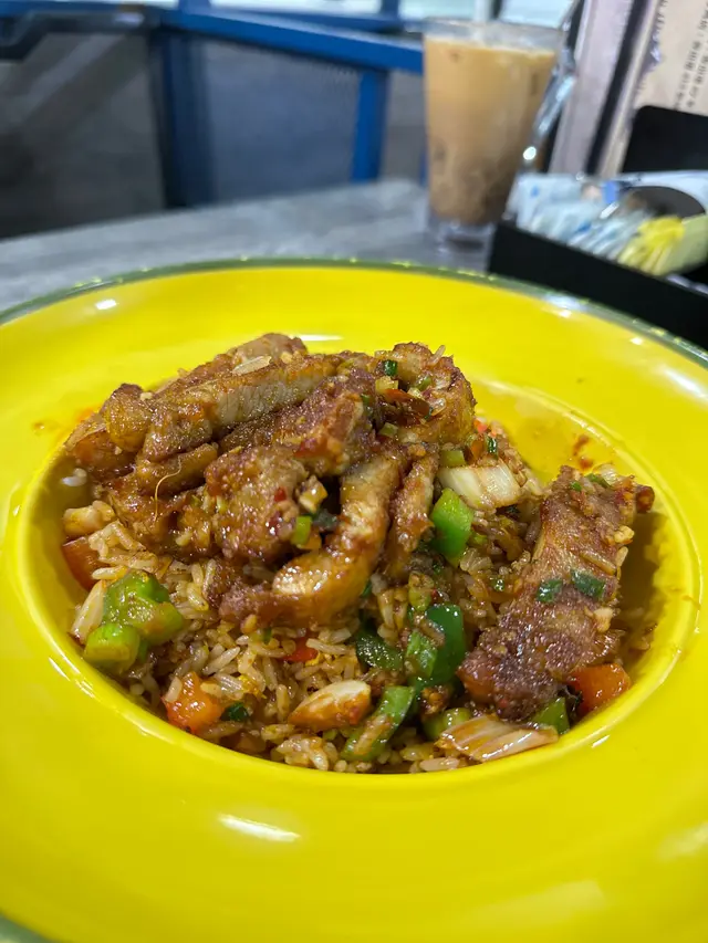 始祖椒鹽豬扒飯 (炒底)