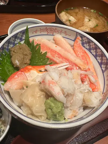 松叶蟹丼