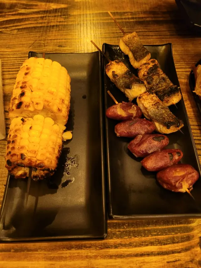 牛油甜粟米,紫金一口甜薯,燒白鱔