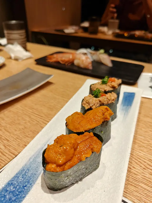 海膽&鮟鱇魚肝壽司