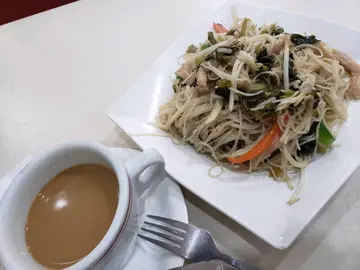 雪菜肉丝炆米+热饮(下午茶)