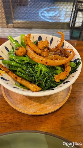 阿參醬魷魚通菜 - 太子的蘇山雞飯