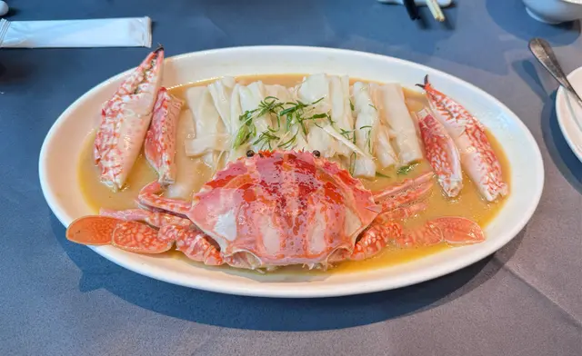雞油花雕蒸花蟹配陳村粉