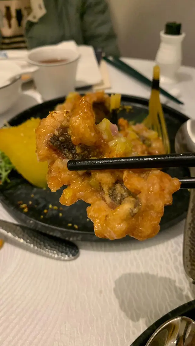 桂花雪梨脆鱔球