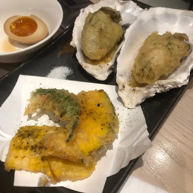牡蠣野菜天婦羅