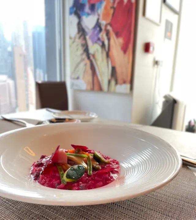 Abalone Beetroot Risotto