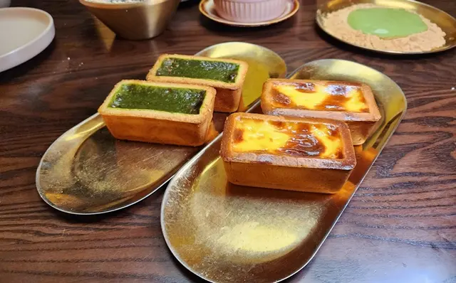 手工鳳梨酥麻糬蛋撻、宇治抹茶手工鳳梨酥麻糬蛋撻