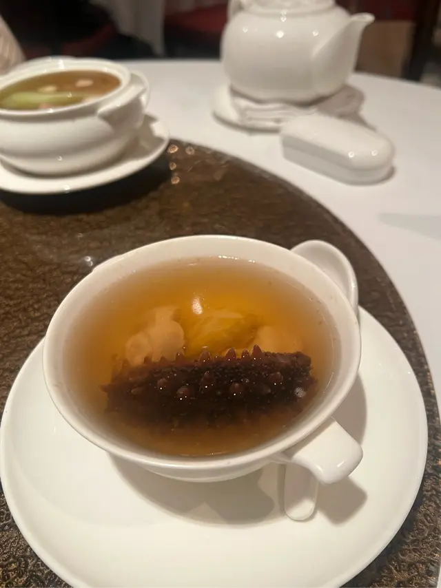 鮮鮑魚關東遼參燉雞湯