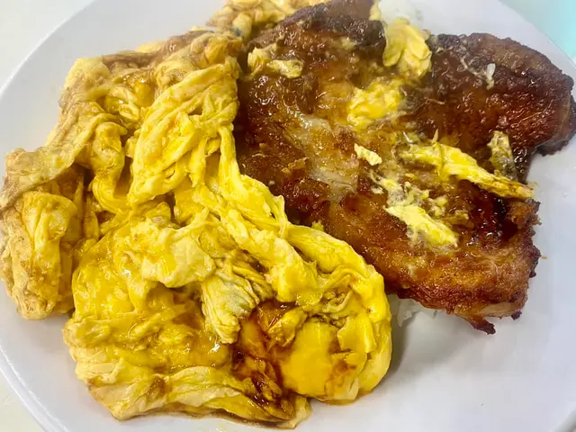 豉油雞扒滑蛋飯