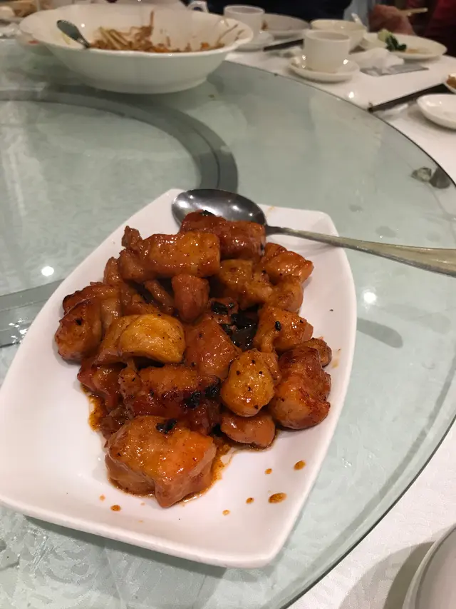 話梅欖角焗肉排