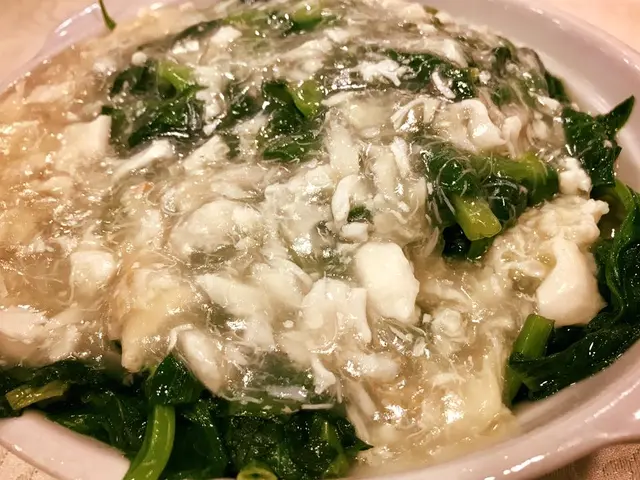 蟹肉扒豆苗