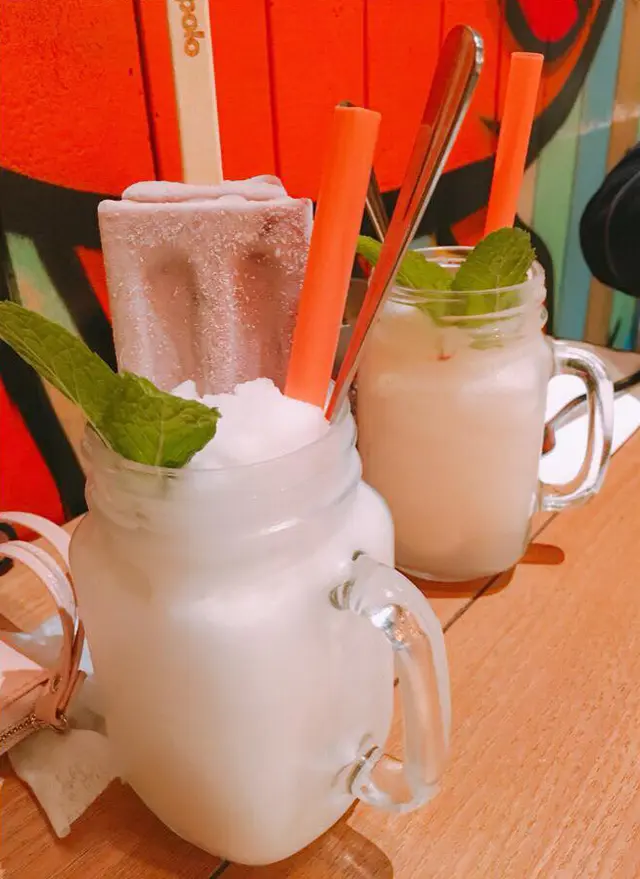 後圖荔枝沙冰 $36