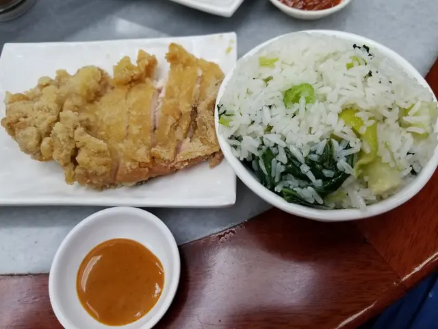 酥炸雞扒菜飯