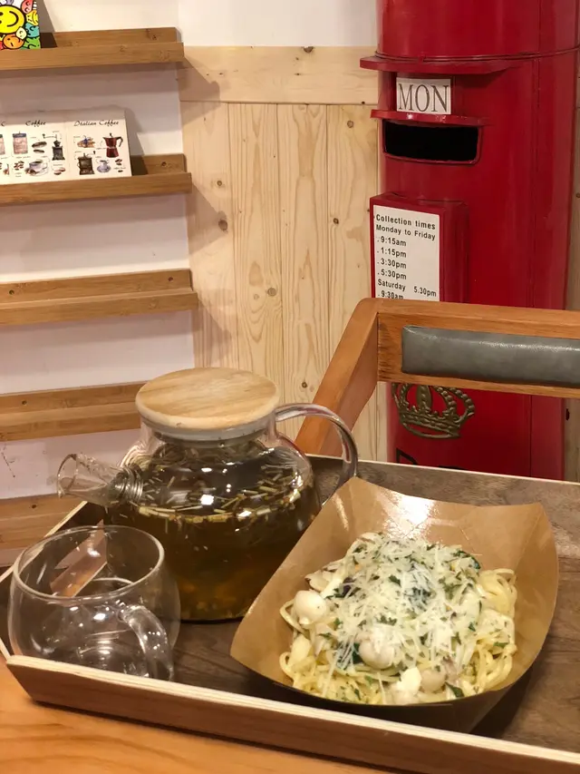 香草汁菠菜雜菌意粉