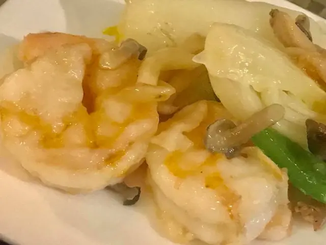 野菌泡蝦球