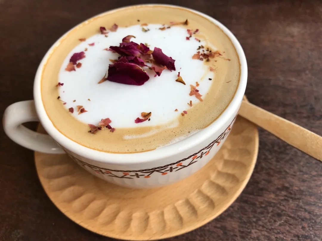 玫瑰花latte  $ 80