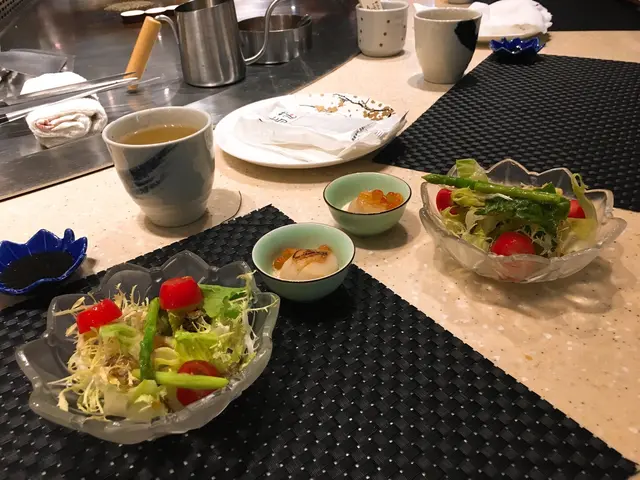 田園沙律 & 燒帶子配三文魚籽